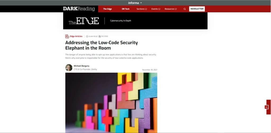 Addressing the Low-Code Security Elephant in the Room