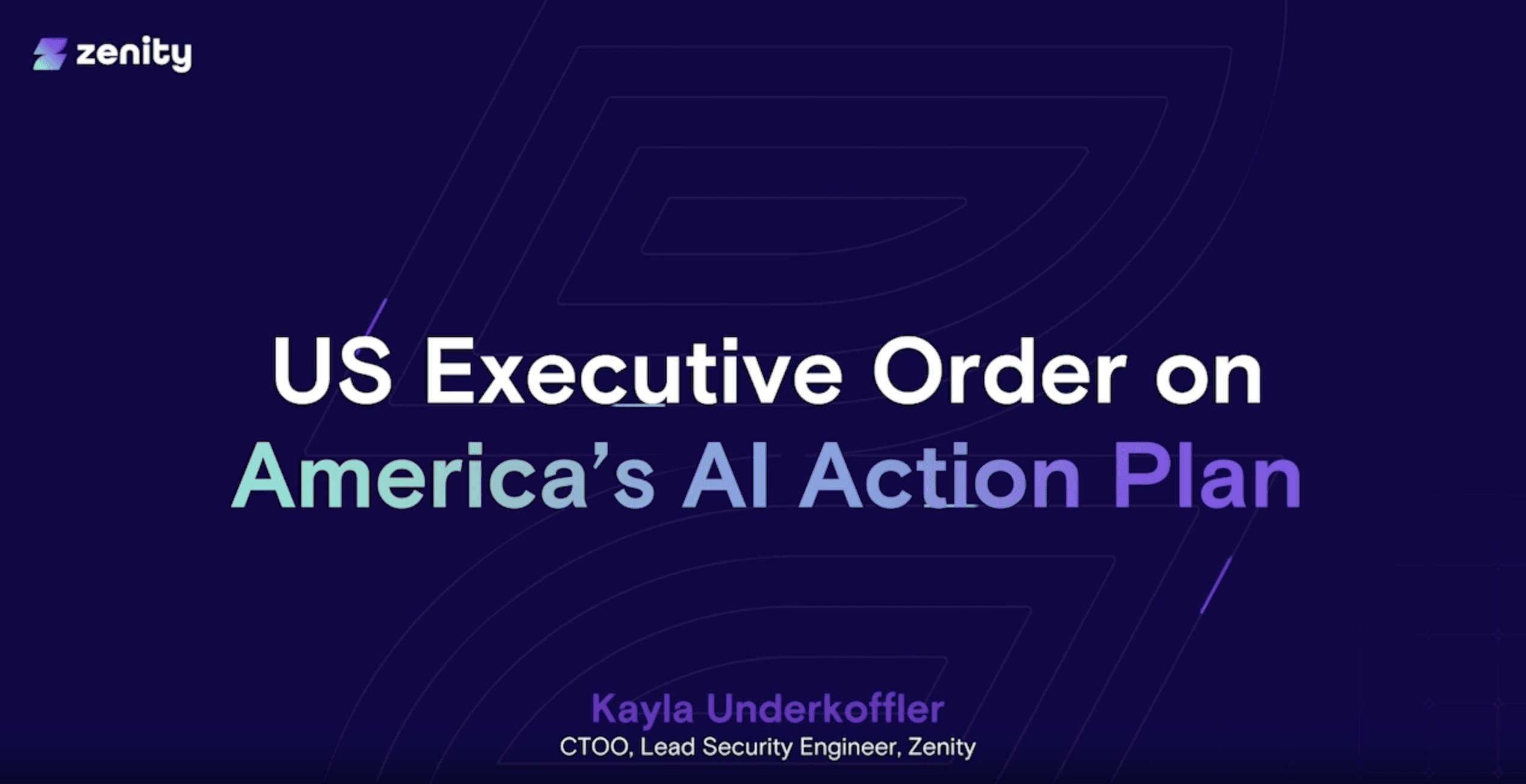 US Executive Order on America's AI Action Plan