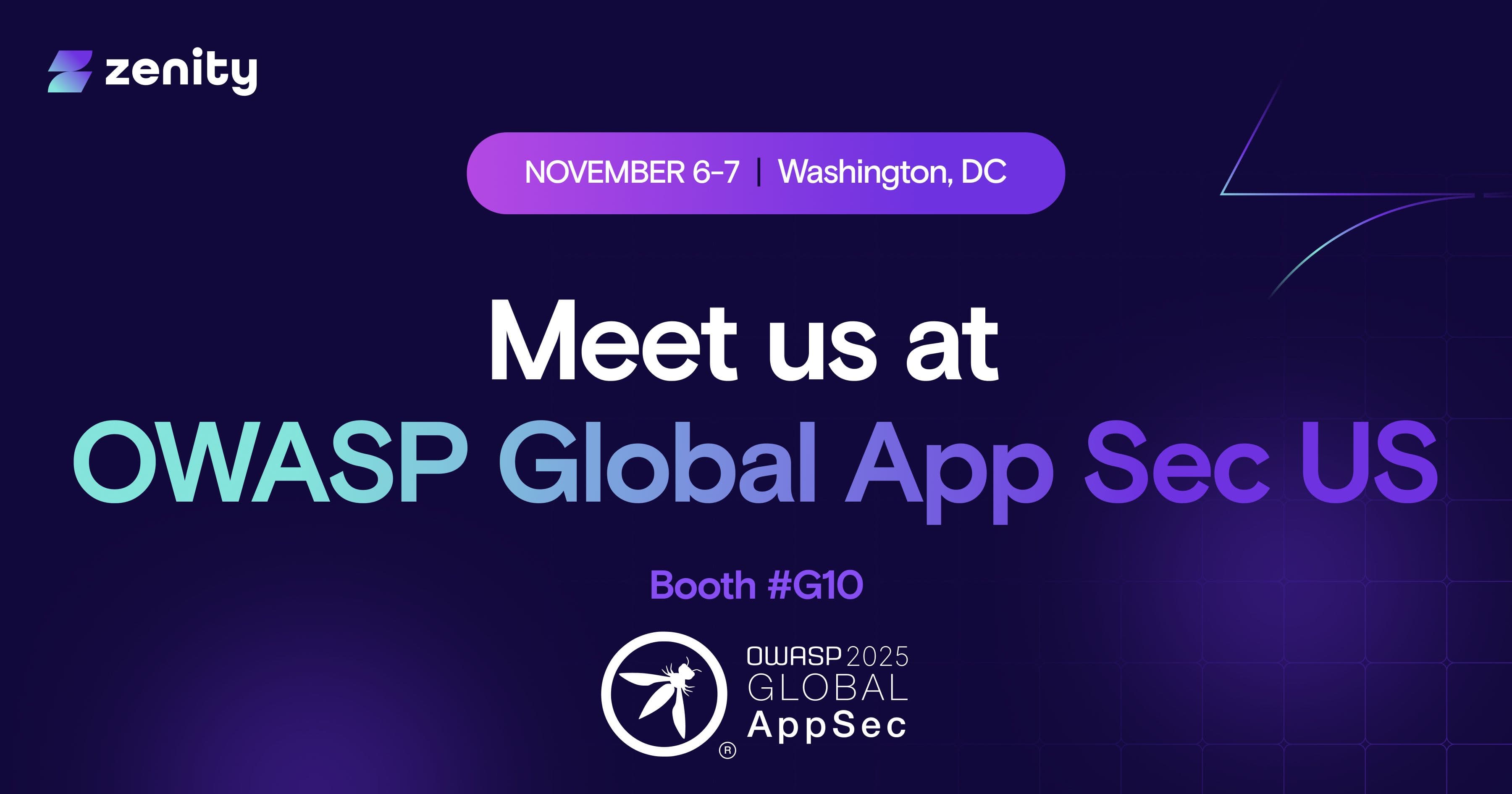 Meet Zenity at OWASP Global AppSec US 2025