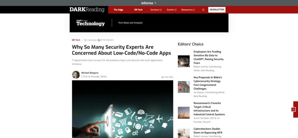 Why So Many Security Experts Are Concerned About Low-Code/No-Code Apps