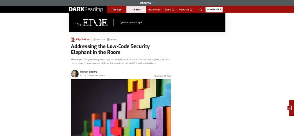 Addressing the Low-Code Security Elephant in the Room